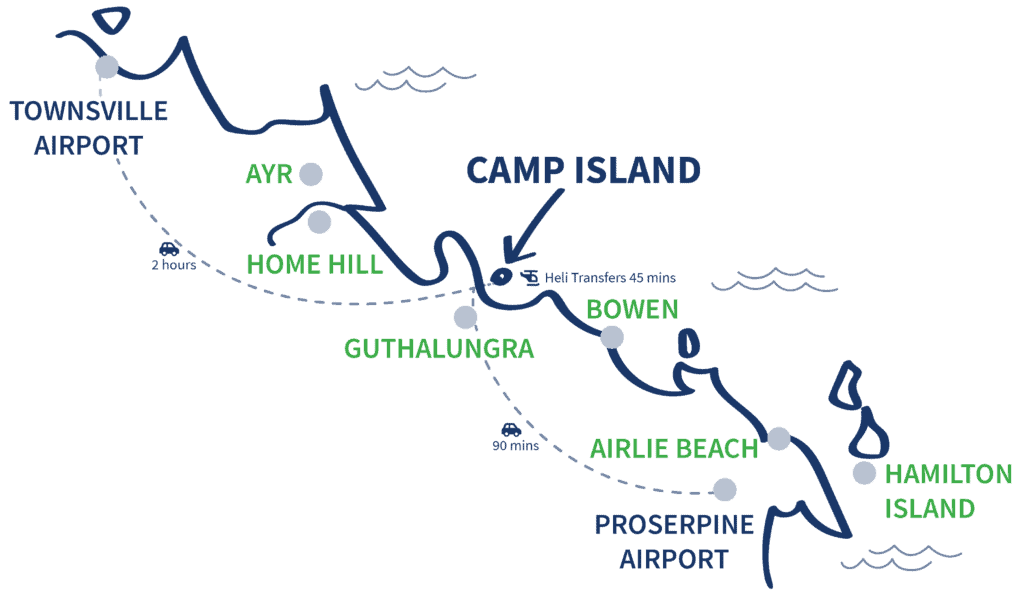 Camp Island Map Blue 2024